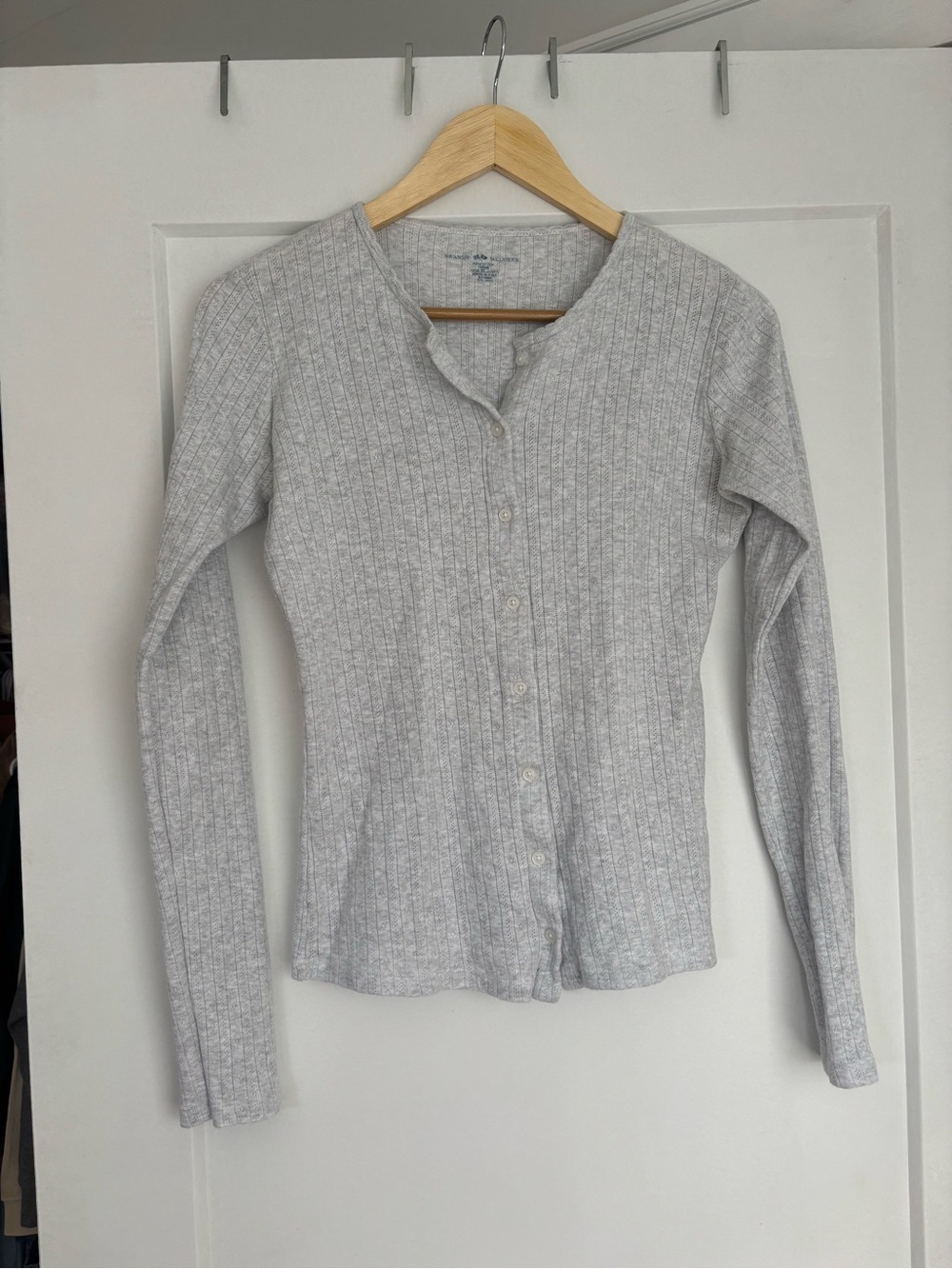 Brandy Melville Cardigan in Light Heather Gray